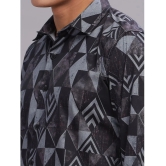 Paul Street Polyester Slim Fit Printed Full Sleeves Mens Casual Shirt - Black ( Pack of 1 ) - None