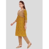 Aarika Yellow Cotton Girls Kurti ( Pack of 1 ) - None