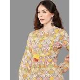 Janasya Cotton Printed A-line Womens Kurti - Multicoloured ( Pack of 1 ) - None