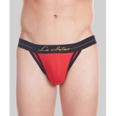 La Intimo - Red LIJO011 Spandex Mens Thongs ( Pack of 1 ) - None