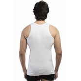 Regular Cotton Sleeveless White Vests (Combo OF 10)