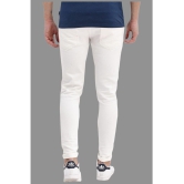 HALOGEN - White Cotton Blend Skinny Fit Men's Jeans ( Pack of 1 ) - None