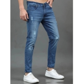 Paul Street Slim Fit Distressed Mens Jeans - Light Blue ( Pack of 1 ) - None