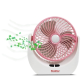 Table Fan Powerful Wind Rechargeable Portable Desk Fan with 3 Speed