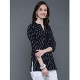 Antaran Cotton Printed A-line Women''s Kurti - Black ( Pack of 1 ) - None