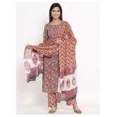 Kbz Cotton Kurti With Palazzo - Stitched Suit - XXL