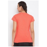 Clovia Orange Cotton Tees - Single - S