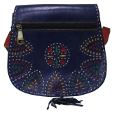 Garvi Gurjari (A Gujarat Govt Enterprise Handcrafted Kutchi Leather Sling Bag(GGCMLBB26)