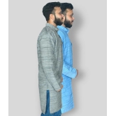 DESHBANDHU DBK - Multi Khadi Mens Kurta ( Pack of 2 ) - None