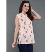 Antaran - Peach Cotton Women's Regular Top ( Pack of 1 ) - None