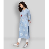 Yash Gallery - Multicolor Cotton Womens Straight Kurti - XL