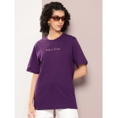 Dillinger Purple Cotton Loose Fit Womens T-Shirt ( Pack of 1 ) - None