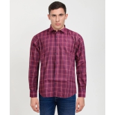 Cotton Full Sleeve Shirt Big Marron Blue Check 38