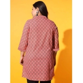 AUSTIVO Cotton Printed Straight Womens Kurti - Multicoloured ( Pack of 1 ) - None