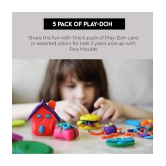 Play with Dough Fun with Dough Clay 5 Pcs Clay, Children Modeling-Reusable Clay 30Gms x 5 -Pack of 6 with Mold’s - Multi-Color