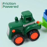 Tractor With Trolley Toy Friction Power Tractor (1 Pc)