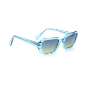 Blue Geometric Sunglasses for Women