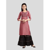 Aarika Maroon Cotton Girls Kurta and Sharara Set ( Pack of 1 ) - None