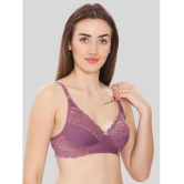 ILRASO - Purple Lace Non Padded Women's T-Shirt Bra ( Pack of 1 ) - None