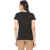 Sugr - Cotton Blend Regular Black Womens T-Shirt ( Pack of 1 ) - None