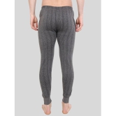 Zeffit - Grey Cotton Mens Thermal Bottoms ( Pack of 1 ) - None