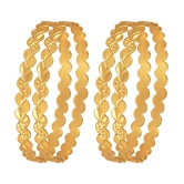 VIVASTRI Gold Bangle Set ( Pack of 1 ) - None