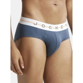 Jockey NY15 Men Cotton Elastane Solid Brief - Mid Night Navy - None