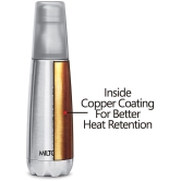 Milton Vertex 750 Thermosteel Hot or Cold Water Bottle with Unbreakable Tumbler, 700 ml, Silver - Silver