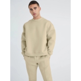 Solid Beige Cozy Cut Co-Ords-M / Beige