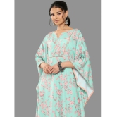 Janasya Womens Sea Green Crepe Digital Printed Co-ords Set - None