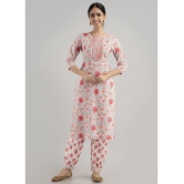 MAUKA - Pink Straight Cotton Womens Stitched Salwar Suit ( Pack of 1 ) - None