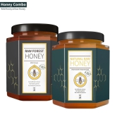 Special Gift Pack of Raw, Unprocessed & Unfiltered Natural Honey and Forest Honey – (500 gm Each)