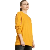 PPTHEFASHIONHUB - Mustard Cotton Blend Loose Fit Womens T-Shirt ( Pack of 1 ) - None