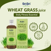 Sri Sri Tattva Wheat Grass Juice - Daily Fitness Essential | High In Nutrients & Antioxidants, Daily Detox, Overall Fitness | 1L