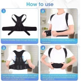 Back & Abdomen Support Pain Relief Posture Corrector Belt