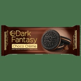 Sunfeast Dark Fantasy - Choco Creme, Dark Crunchy Biscuit With Smooth Creamy Layer, 100 G Pouch