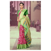 offline selection Pink Polyester Saree