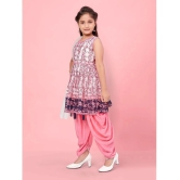 Aarika Pink Silk Girls Patiala Kurta Set ( Pack of 1 ) - None