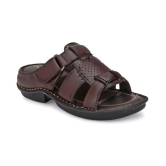 softio Brown Flip Flops - 8