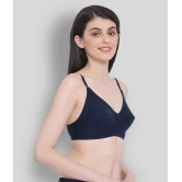 Clovia Cotton Everyday Bra - Blue Single - 34B