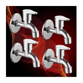 Cossimo Stainless Steel Torrent Bib Cock Tap (Set of 4) Brass Bathroom Tap (Bib Cock)