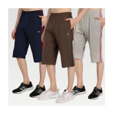 Zeffit - Multi Cotton Blend Mens Three-Fourths ( Pack of 3 ) - None