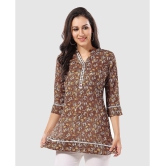 Meher Impex - Brown Cotton Womens Tunic ( Pack of 1 ) - None