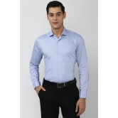 Men Blue Regular Fit Formal Full Sleeves Formal Shirt