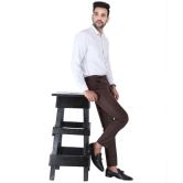 SREY Coffee Slim -Fit Flat Trousers Pack of 2 - None