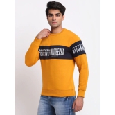 Rodamo  Men Mustard Printed Sweatshirt