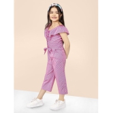 Naughty Ninos - Pink Cotton Girls Jumpsuit ( Pack of 1 ) - None