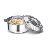 Milton - Silver Steel Thermoware Casserole ( Set of 1 , 3500 mL ) - Silver