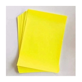 Eclet 40 pcs YELLOW Sheets (180 GSM) Copy Printing Papers/Art and Craft Paper A4 Sheets Double Sided Colored Origami Folding School, Office Stationery (Yellow)