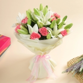 Mixed Lilies and Carnations Bouquet